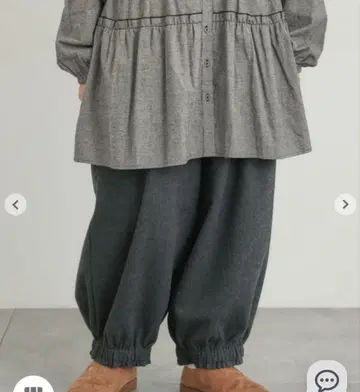 헤링본 벌룬 팬츠