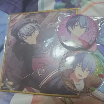 프로세카 글리터 캔뱃지 특전 7c.13c 색지 토우야