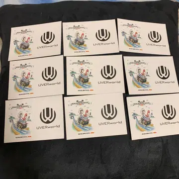 UVERworld 레드불 콜라보 스티커 9개 세트