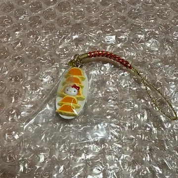 헬로키티 지역 한정 키티 우쓰노미야 교자 뿌리 달린 키링 스트랩