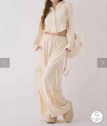 NICE CLAUP 지퍼 후드티 스웨트 팬츠 셋업