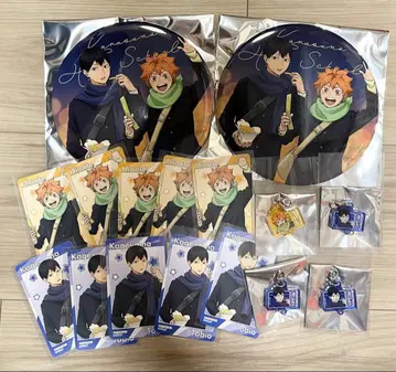 하이큐!! 코스모 월드 스탬프 랠리 컴프 특대형 캔 배지 히나타 카게야마