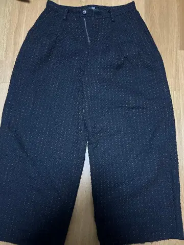 HARE 블랙 와이드 팬츠 슬랙스