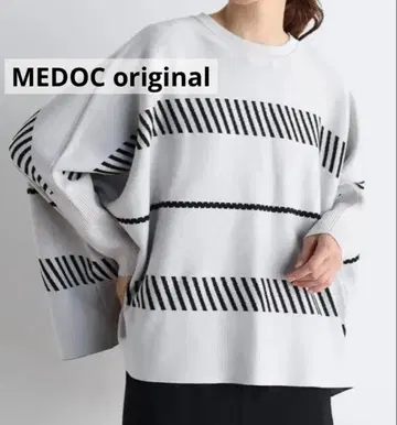 [ 미사용 새상품 ] 자카드 돌먼 니트