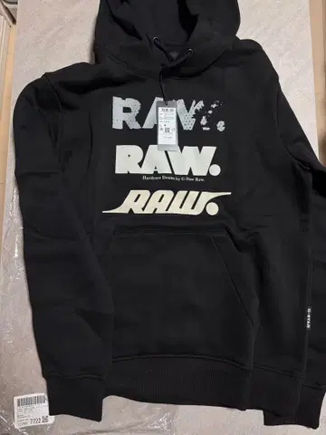 트리플 롤 후디 / 그래픽 로고 후드티 다크 블랙