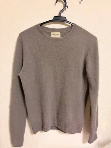 UNITED ARROWS 라이트 그레이 울 스웨터 긴팔