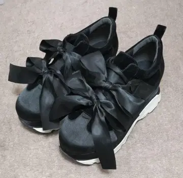 merry jenny 리본 스니커즈 M 사이즈 블랙