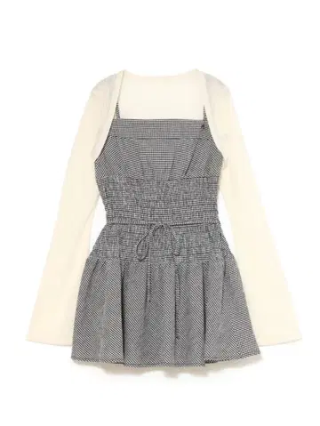 andmary 베티 셔링 미니 드레스