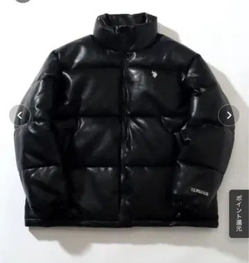 [ U.S. POLO ASSN./유에스폴로아순 ] 가죽 다운 자켓