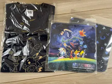 BIG 실루엣 T셔츠 포켓몬 천문대 피카츄 손수건 3종 세트