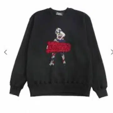 HYSTERIC DIZZY & MILKY 블랙 맨투맨 M