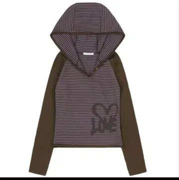 스트라이프 후드티