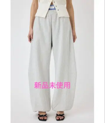 [택 포함 새상품] moussy CURVE LINE 스웨트 팬츠 1