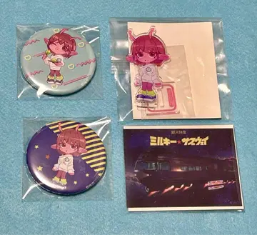밀키웨이 전시회 치하루 아크릴 스탠드, 캔뱃지 세트