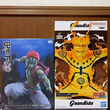 귀멸의 칼날 아카자 나루토 피규어 세트