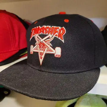 [ 레어 ] THRASHER x 바포메트 x 스냅백 캡