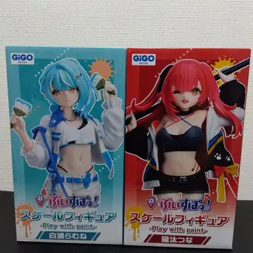 브이스포! 시라나미 라무네 네코타 츠나 Play with paint