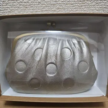 sarai 도트 무늬 코인 케이스 샴페인 골드