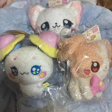 프리큐어 푸치큐어 봉제 인형 반다이 유키 코무기 후와