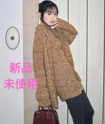 [택 포함 새상품] snidel 미니 니트 원피스 브라운