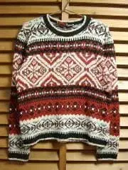 EDITIONS 에디션즈 눈꽃 패턴 노르딕 스웨터 미국 빈티지 의류