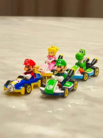 마리오 카트 미니카 세트 4개