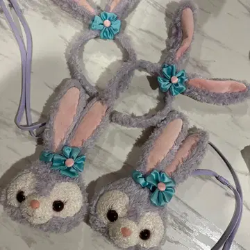 스텔라루 토끼 귀 머리띠, 미니백 2개씩 세트 판매