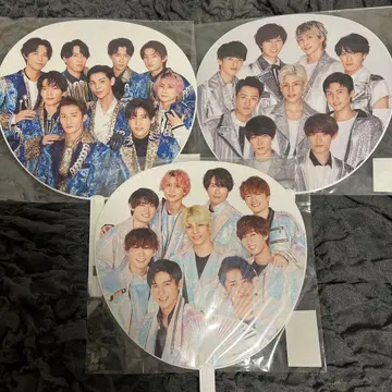 SnowMan 카우콘 집합 부채 3개