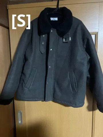 루즈 오버 멜톤 보아 블루종