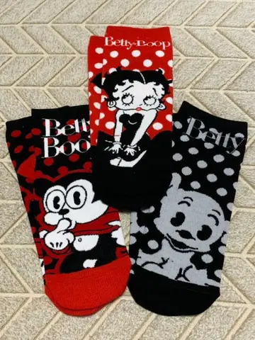 베티 붑 쇼트 기장 삭스 3족 세트