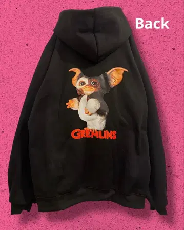 [기간 한정 가격 인하] 후드티 그렘린 기즈모 3XL 블랙