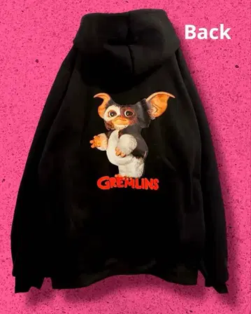 [기간 한정 가격 인하] 후드티 그렘린 기즈모 3XL 블랙