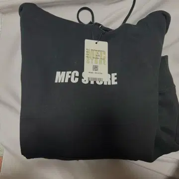 MFC STORE 블랙 후드 부착 후드티 L 사이즈