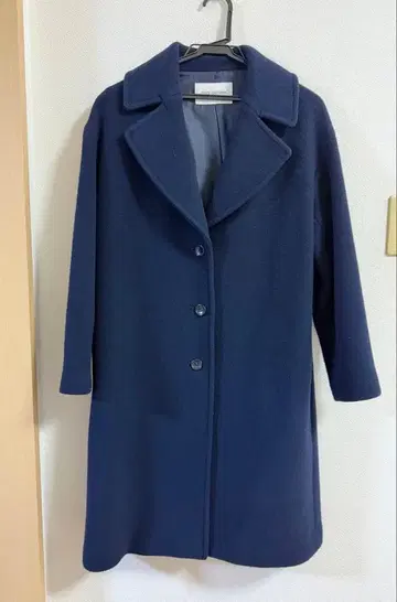 SPICK AND SPAN 네이비 롱 코트