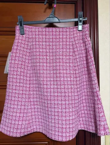 셀포드 전개 머메이드 트위드 미니 스커트