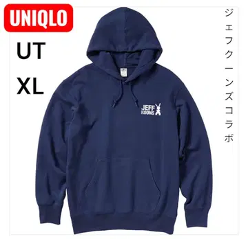 [새상품급] UNIQLO UT 제프쿤스 콜라보 후드티 네이비 XL