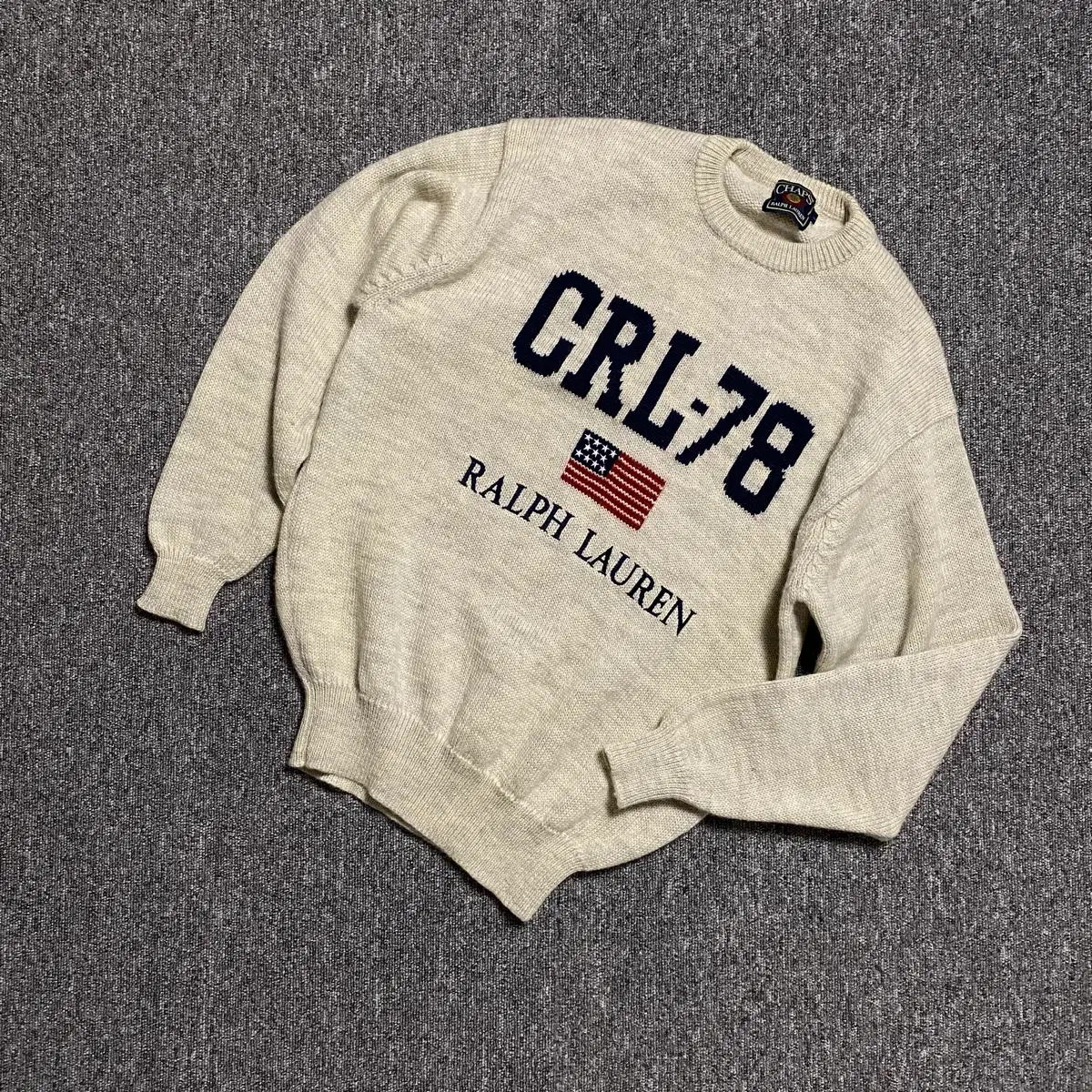Chaps Ralph Lauren oatmeal knit | Bunjang Global
