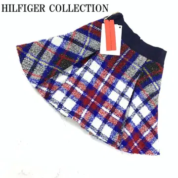 LA5417 택 포함 새상품 힐피거 컬렉션 플레어 스커트 네이비 계열