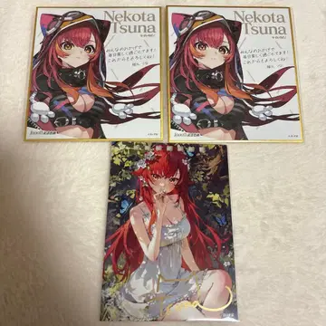 Vspo! 탁상 달력 2025 금박 사인 네코타 츠나 색지