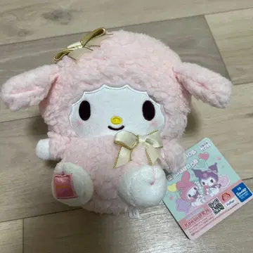 산리오 랩핑 리본 봉제 인형 피아노짱