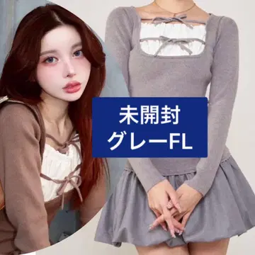 미개봉 새상품 다리치 그레이 도킹 니트 미니 원피스 FL