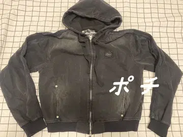 Badblood 블랙 후드 부착 후드티