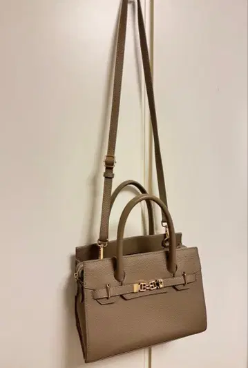 가죽 가방*천연 가죽*2way*그레이 베이지*숄더*핸드백