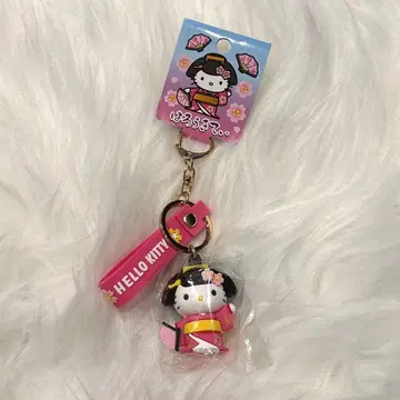 게이샤 헬로키티 키티 입체 러버 키링 산리오 기모노 스트랩