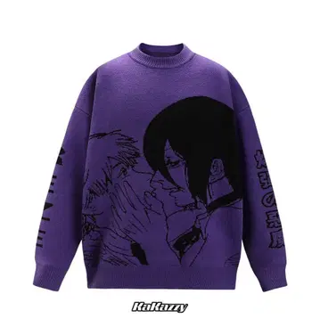Kakazzy 보라색 애니메이션 니트