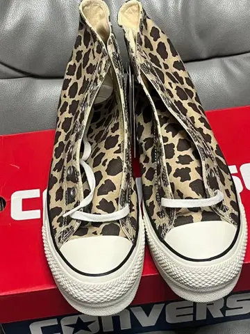 CONVERSE 레오파드 무늬 스니커즈 US 10.5