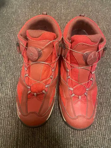 몽벨 등산화 24.0cm 마리포사 트레일 키즈 어린이용 레드 빨간색