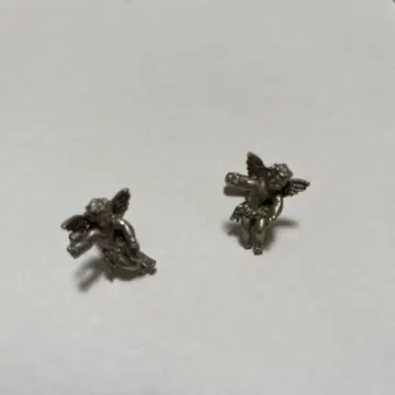 천사 디자인 실버 커프 링크스
