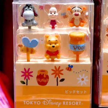 디즈니 리조트 푸우 런치 피크 6개 마스코트