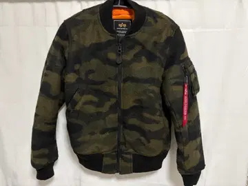 ALPHA INDUSTRIES MA-1 자켓 카모 패턴 SMALL